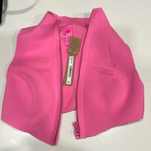 Skims cropped swim sport top